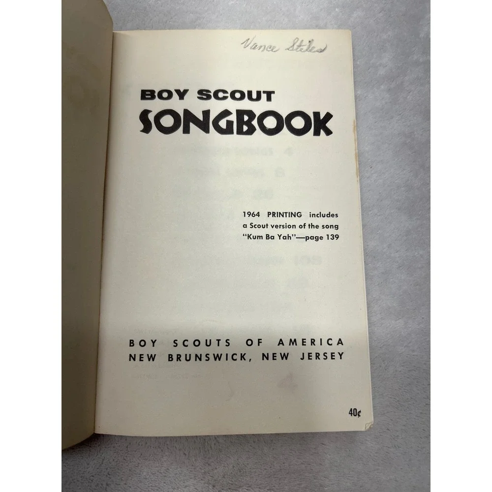 Boy Scouts of‎ America Songbook 1964 Printing Vintage 150 Songs Americana